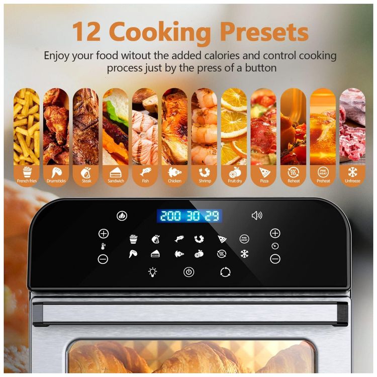 Forno-Eletrico-de-Bancada-13L-com-12-Funcoes-Aco-Inoxidavel-foto-1