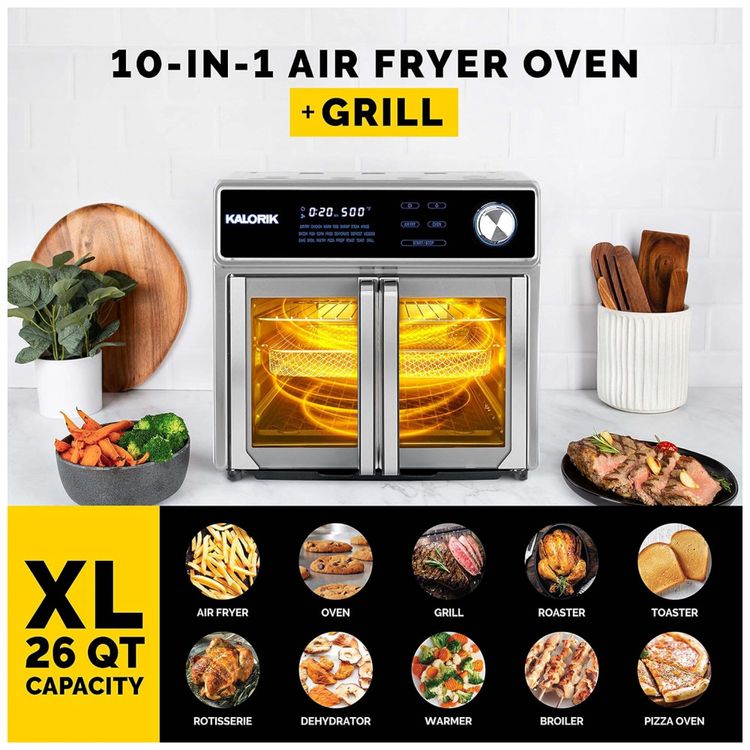 Forno-Eletrico-de-Bancada-AirFryer-e-26L-de-Capacidade-com-foto-3