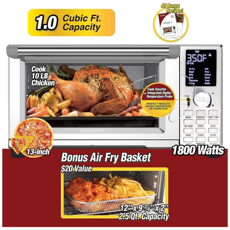 Forno-Eletrico-de-Bancada-BRAVO-30L-com-12-Funcoes-e-Painel-foto-3