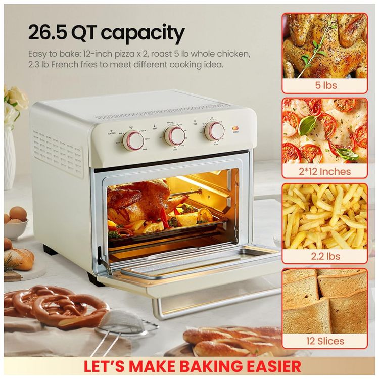 Forno-Eletrico-de-Bancada-25L-com-6-Funcoes-Aco-Inoxidavel-foto-5