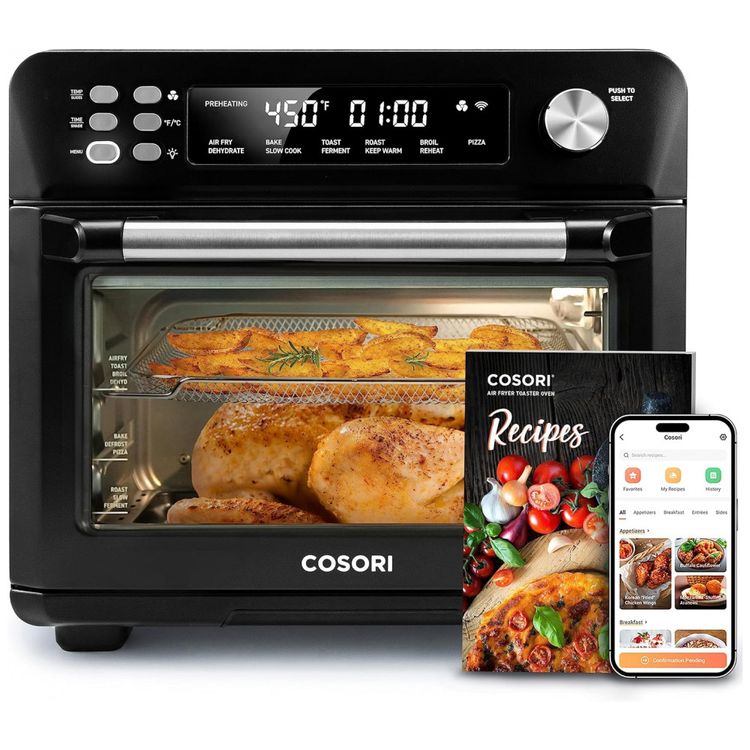 Forno-Eletrico-de-Bancada-25L-12-em-1-com-Painel-Digital-foto-0