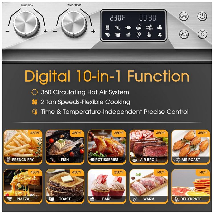 Forno-Eletrico-de-Bancada-23L-com-Painel-de-Controle-foto-2