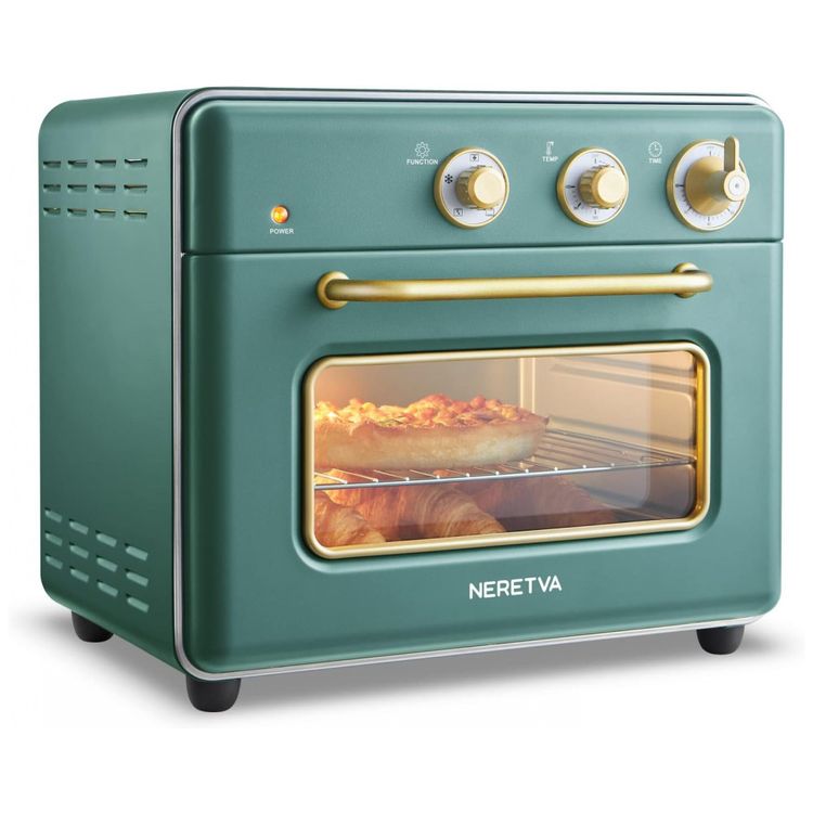 Forno-Eletrico-de-Bancada-Retro-5-em-1-com-6-Acessorios-e-foto-1