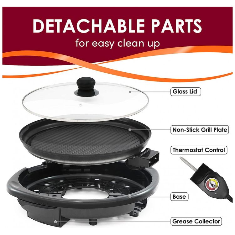 Churrasqueira-Eletrica-Grill-com-4-Niveis-de-Temperatura-foto-2