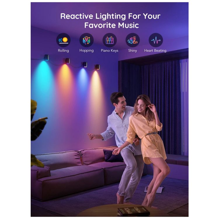 RGBIC-Arandelas-de-Parede-Coloridas-e-Inteligentes-com-Wi-Fi-foto-2