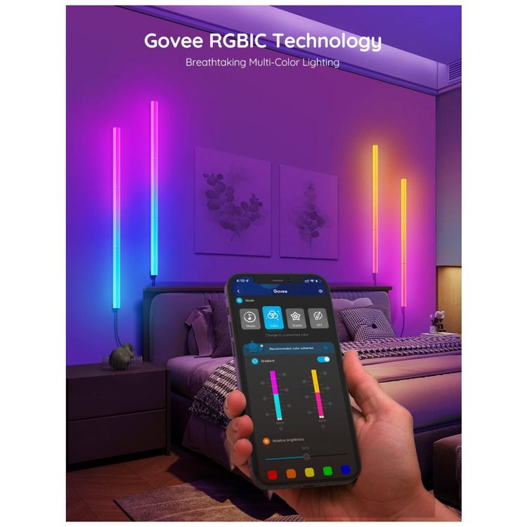 Barras-de-Luz-LED-Inteligentes-com-Efeito-RGBIC-e-Controle-foto-5