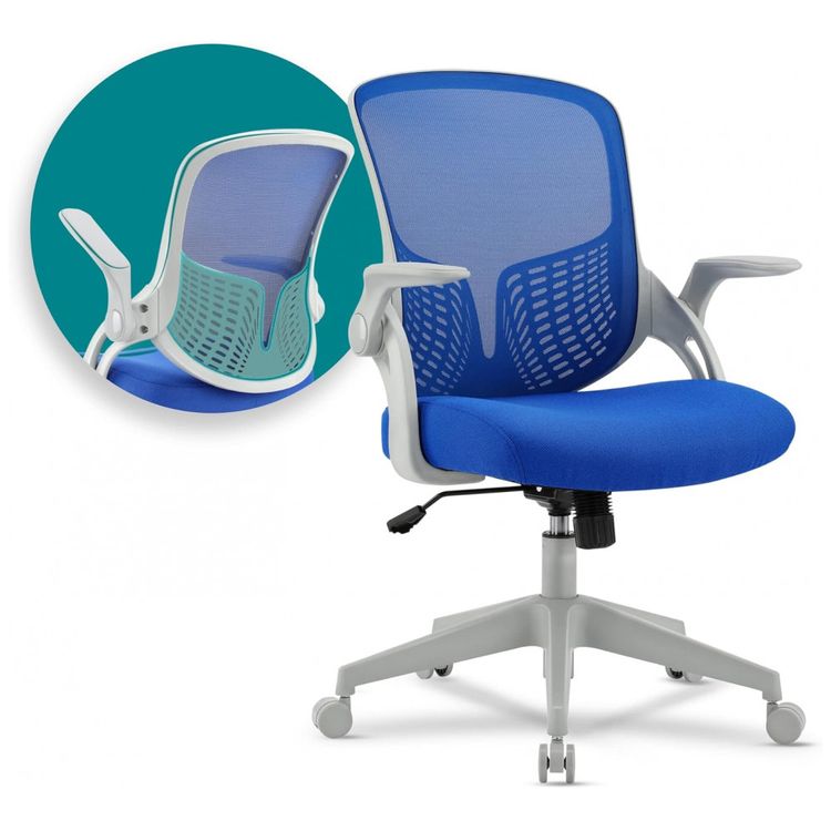 Cadeira-de-Escritorio-Ergonomica-Giratoria-com-Apoio-de-foto-0