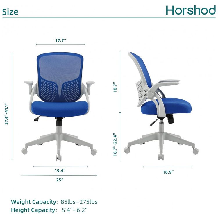 Cadeira-de-Escritorio-Ergonomica-Giratoria-com-Apoio-de-foto-1