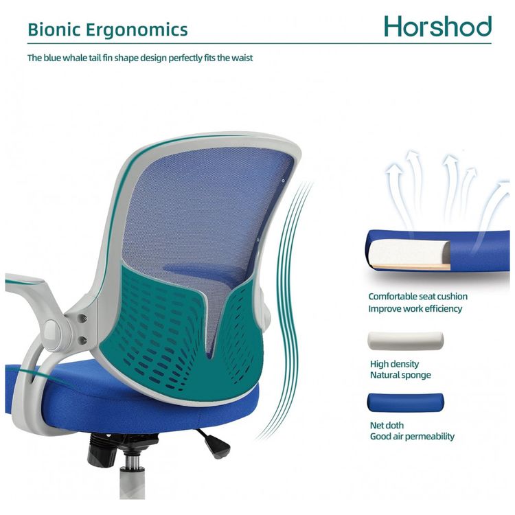 Cadeira-de-Escritorio-Ergonomica-Giratoria-com-Apoio-de-foto-2