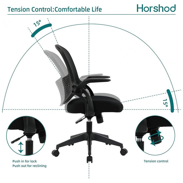 Cadeira-de-Escritorio-Ergonomica-Giratoria-com-Apoio-de-foto-4