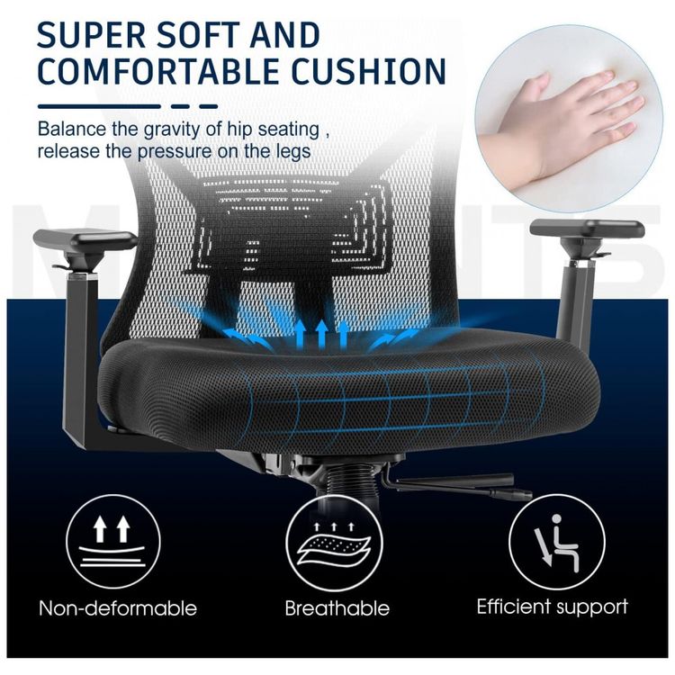Cadeira-de-Escritorio-Ergonomica-Giratoria-com-Apoio-de-foto-5