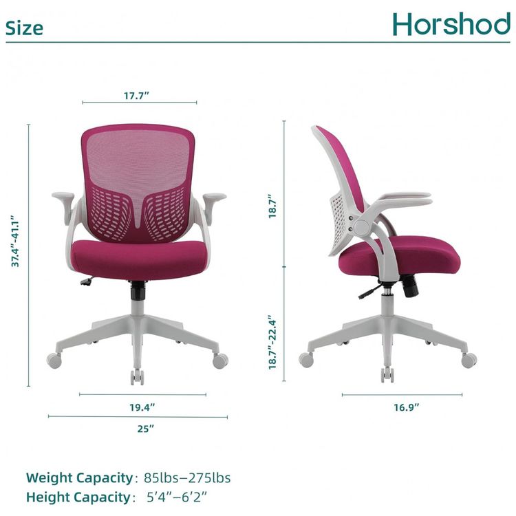 Cadeira-de-Escritorio-Ergonomica-Giratoria-com-Apoio-de-foto-1