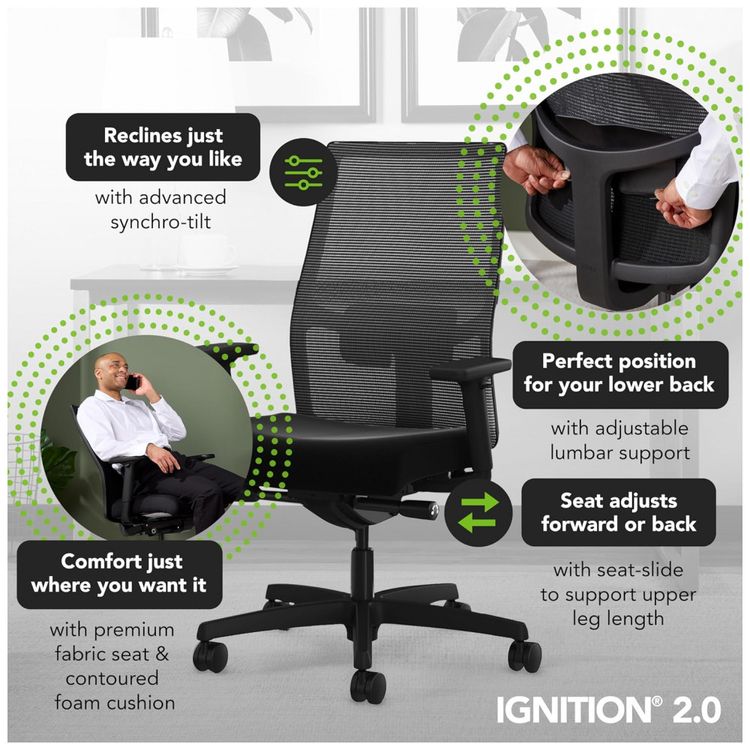 Cadeira-de-Escritorio-Ergonomica-Giratoria-com-Encosto-foto-3