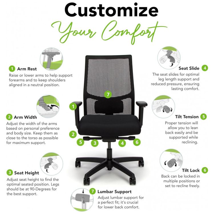 Cadeira-de-Escritorio-Ergonomica-Giratoria-com-Encosto-foto-5