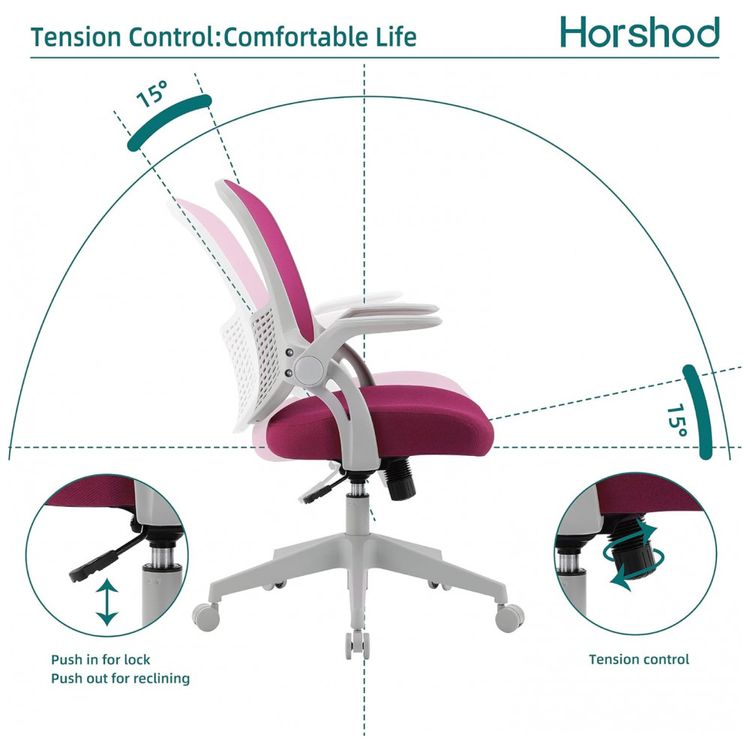 Cadeira-de-Escritorio-Ergonomica-Giratoria-com-Apoio-de-foto-4