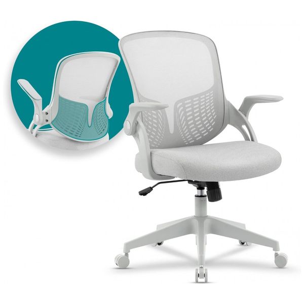 Cadeira-de-Escritorio-Ergonomica-Giratoria-com-Apoio-de-foto-0