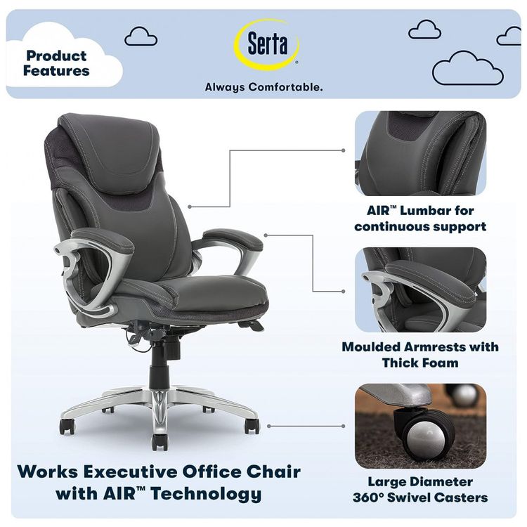 AIR-Cadeira-de-Escritorio-Ergonomica-Giratoria-com-Suporte-foto-2