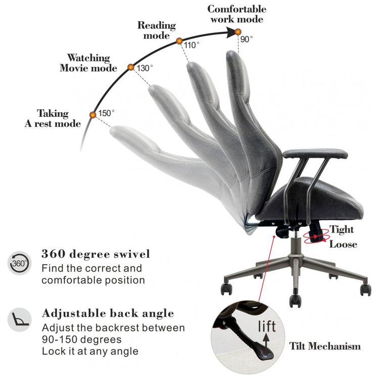 Ergonomic-Office-ChairModern-Computer-Desk-Chairhigh-Back-foto-2