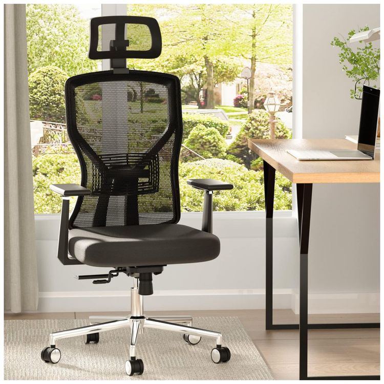 Cadeira-de-Escritorio-Ergonomica-Giratoria-com-Apoio-de-foto-0