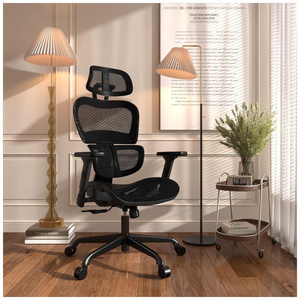 Cadeira-de-Escritorio-Ergonomica-Giratoria-com-Apoio-de-foto-0