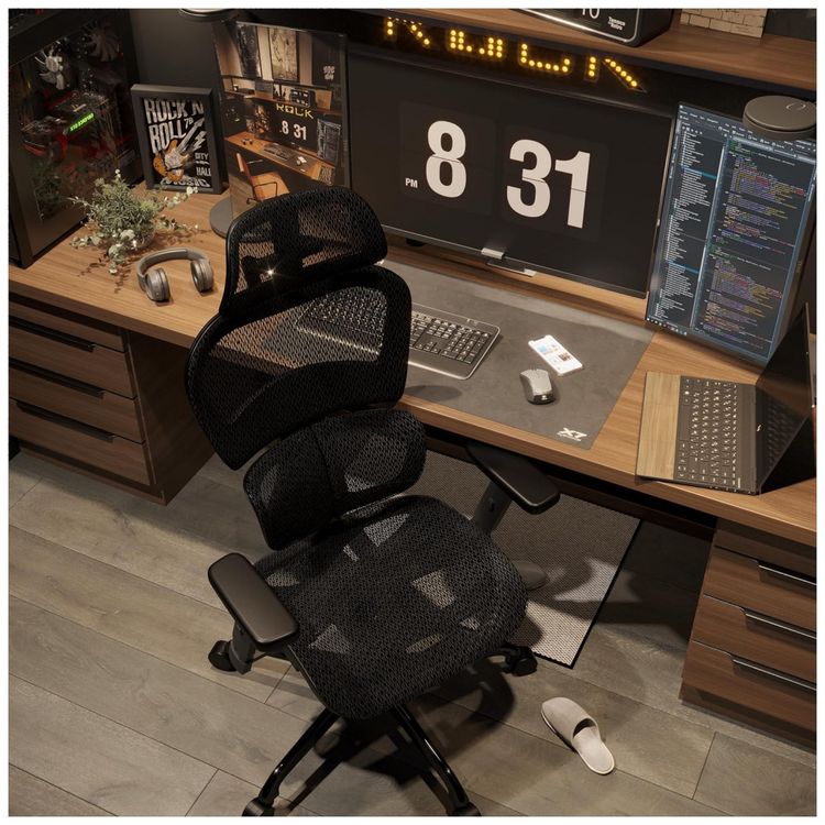 Cadeira-de-Escritorio-Ergonomica-Giratoria-com-Apoio-de-foto-2