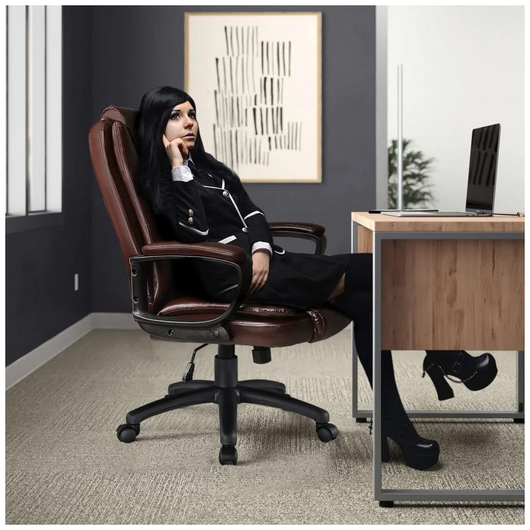 OFIKA-Cadeira-de-Escritorio-Ergonomica-Giratoria-com-Apoio-foto-1
