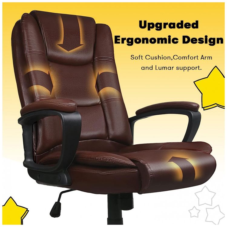 OFIKA-Cadeira-de-Escritorio-Ergonomica-Giratoria-com-Apoio-foto-2