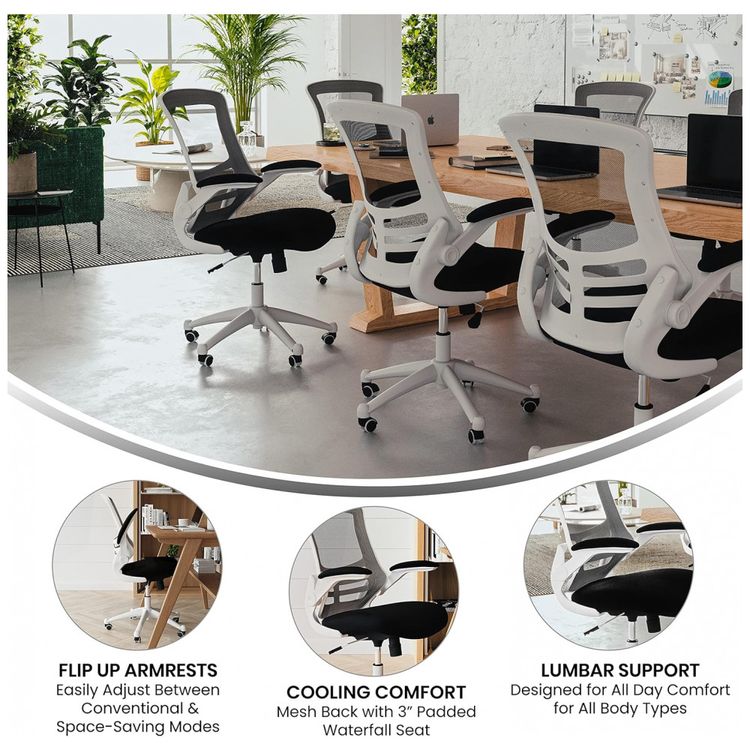 Cadeira-de-Escritorio-Ergonomica-Giratoria-com-Suporte-foto-3