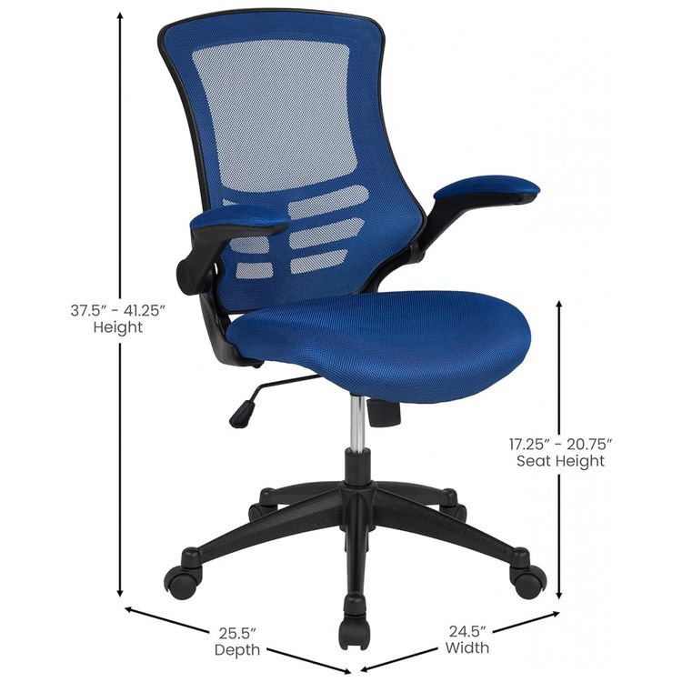 Cadeira-de-Escritorio-Ergonomica-Giratoria-com-Suporte-foto-2