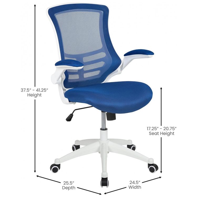Cadeira-de-Escritorio-Ergonomica-Giratoria-com-Encosto-foto-2