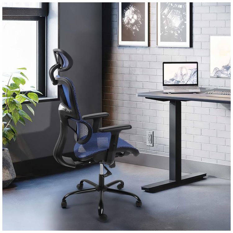 Cadeira-de-Escritorio-Ergonomica-Giratoria-com-Apoio-de-foto-1