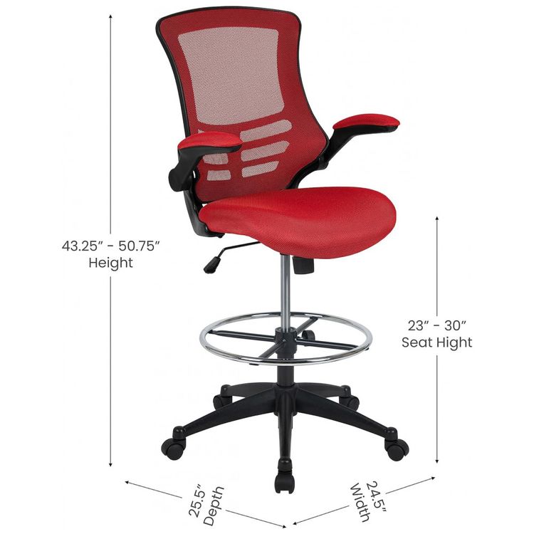 Cadeira-de-Escritorio-Ergonomica-Giratoria-com-Encosto-foto-2