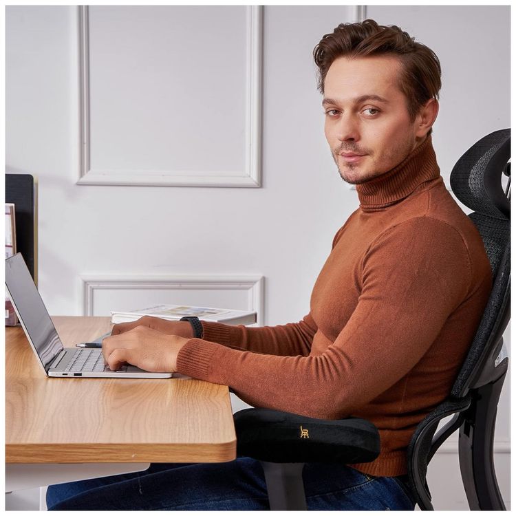 Cadeira-de-Escritorio-Ergonomica-Giratoria-com-Apoio-de-foto-5