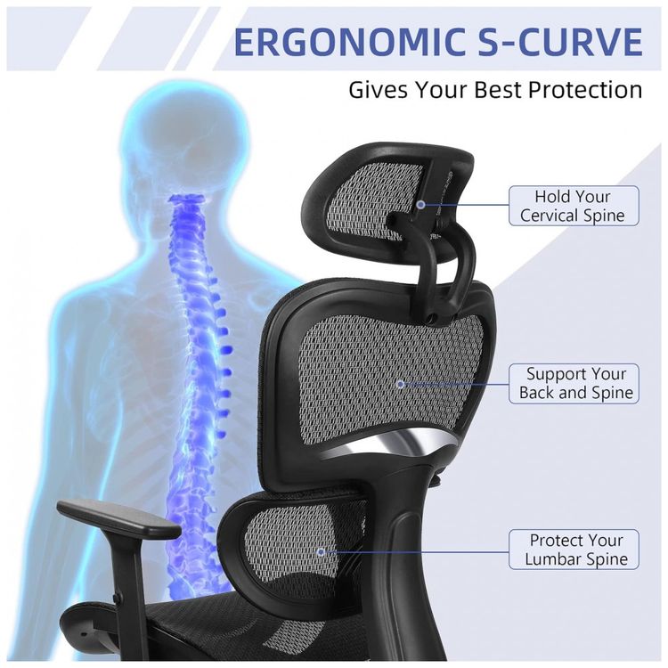 Rottnen-Cadeira-de-Escritorio-Ergonomica-Giratoria-com-Apoio-foto-2