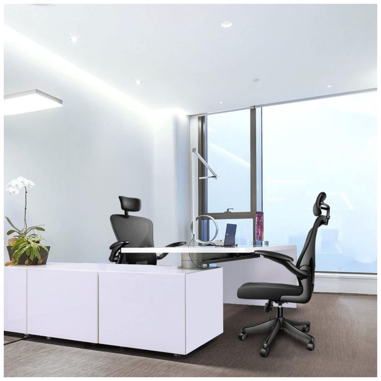 Cadeira-de-Escritorio-Ergonomica-Giratoria-com-Apoio-de-foto-1
