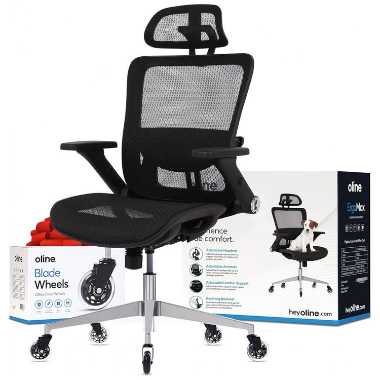 Cadeira-de-Escritorio-Ergonomica-Giratoria-com-Apoio-de-foto-0