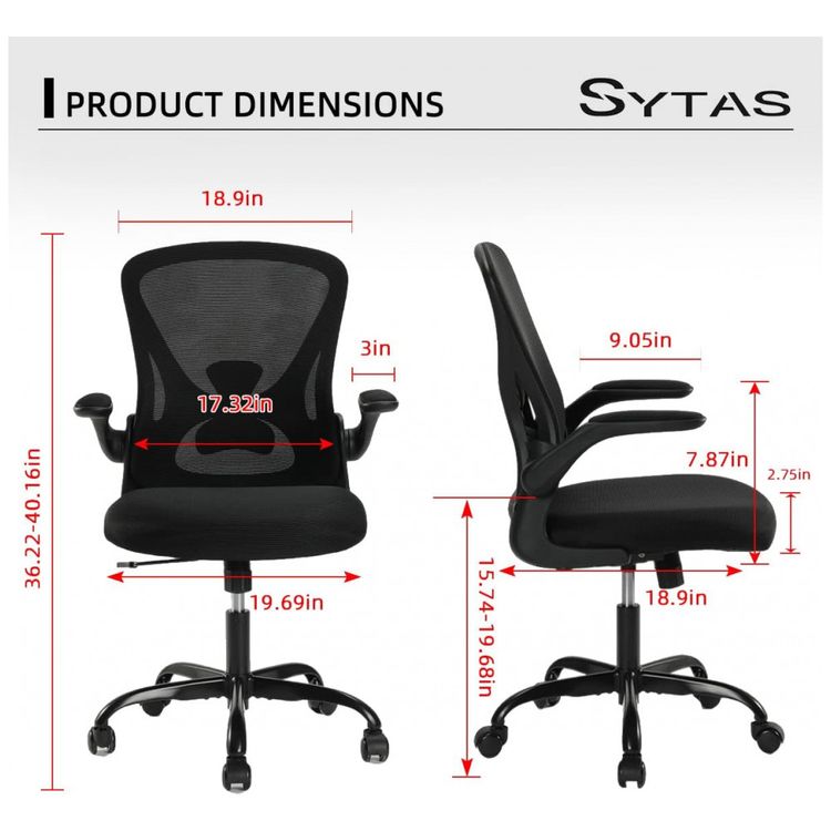 Cadeira-de-Escritorio-Ergonomica-Giratoria-com-Suporte-foto-1
