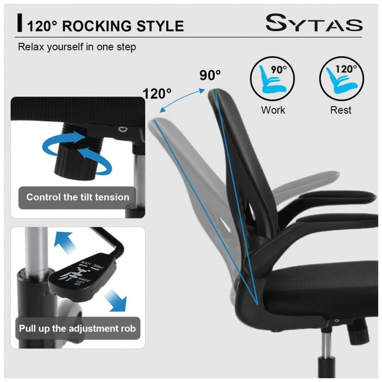Cadeira-de-Escritorio-Ergonomica-Giratoria-com-Suporte-foto-3