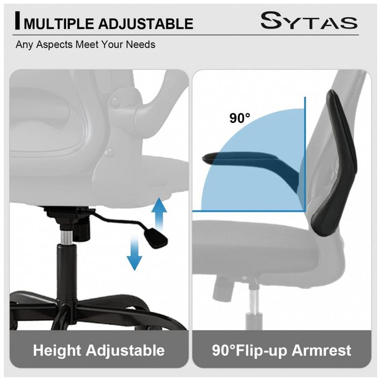 Cadeira-de-Escritorio-Ergonomica-Giratoria-com-Suporte-foto-4