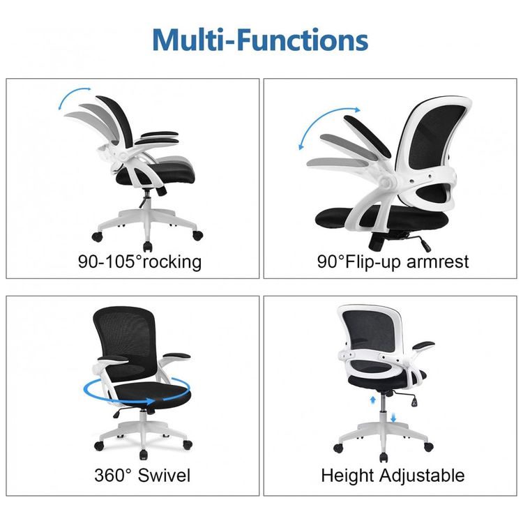 Cadeira-de-Escritorio-Ergonomica-Giratoria-com-Encosto-foto-2