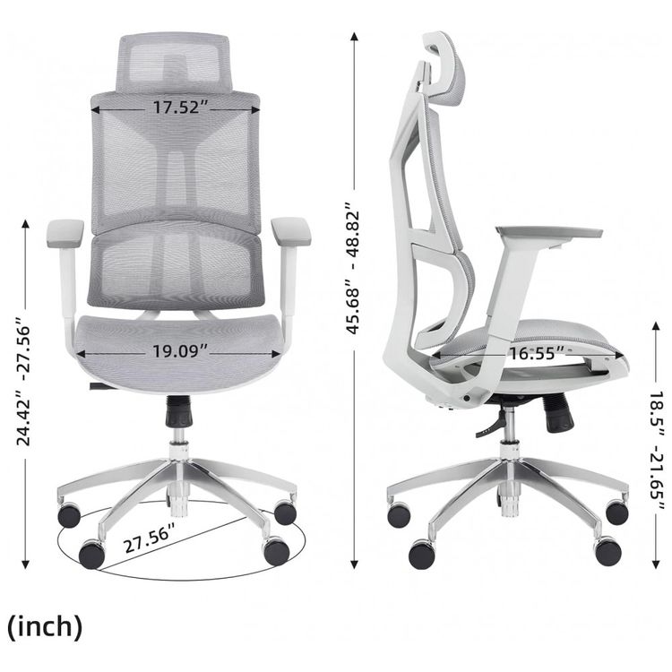 Cadeira-de-Escritorio-Ergonomica-Giratoria-com-Apoio-de-foto-2