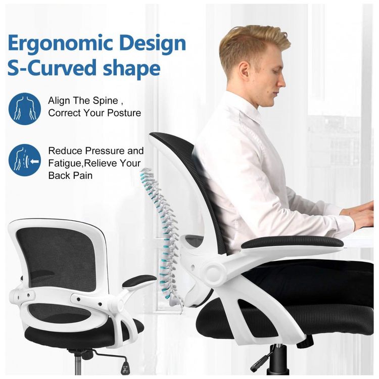 Cadeira-de-Escritorio-Ergonomica-Giratoria-com-Encosto-foto-3