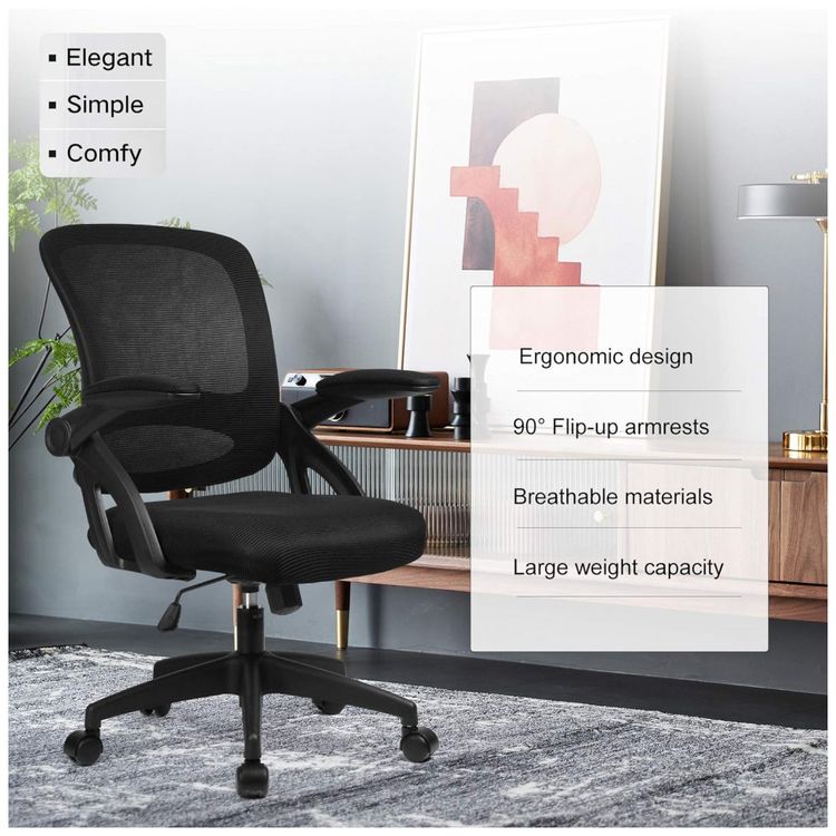 Cadeira-de-Escritorio-Ergonomica-Giratoria-com-Suporte-foto-2