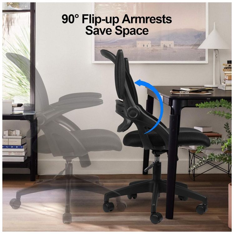Cadeira-de-Escritorio-Ergonomica-Giratoria-com-Suporte-foto-3