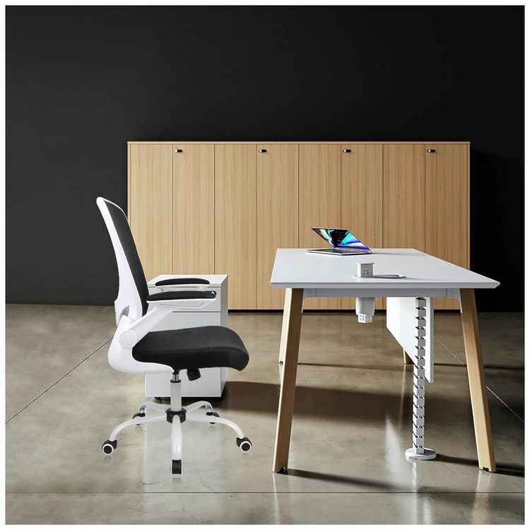 Cadeira-de-Escritorio-Ergonomica-Giratoria-com-Apoio-de-foto-1