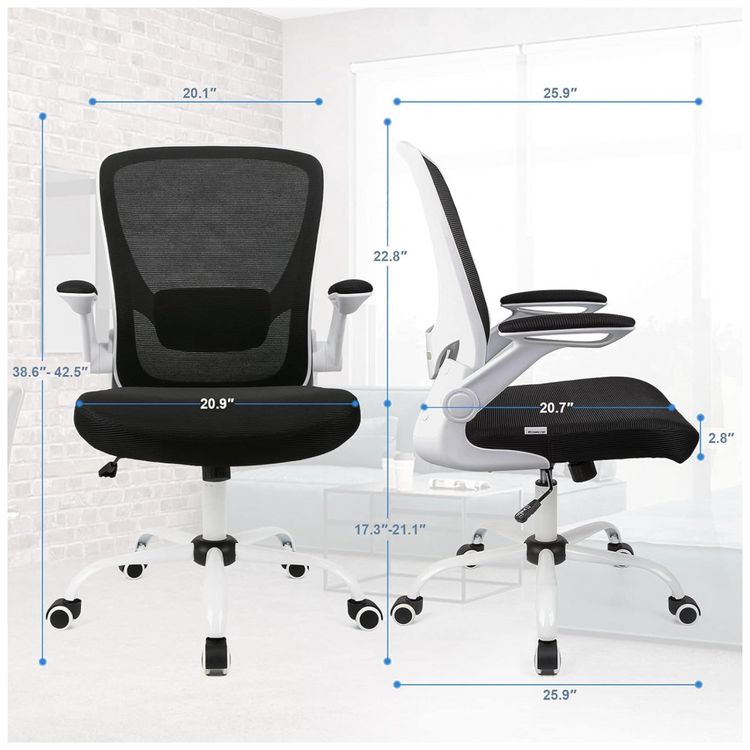 Cadeira-de-Escritorio-Ergonomica-Giratoria-com-Apoio-de-foto-2