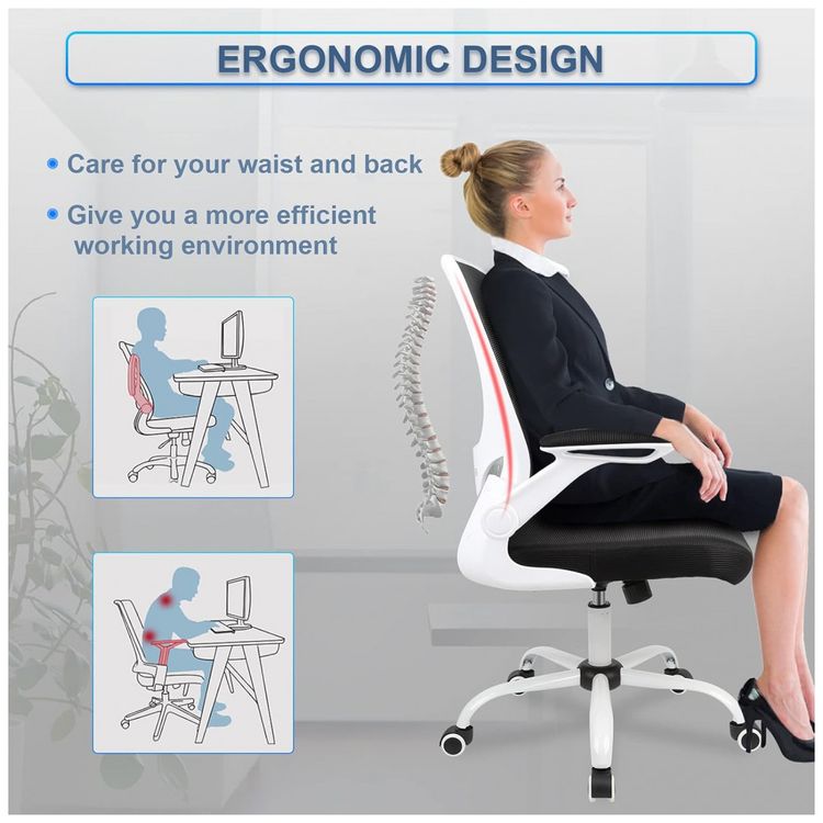Cadeira-de-Escritorio-Ergonomica-Giratoria-com-Apoio-de-foto-5
