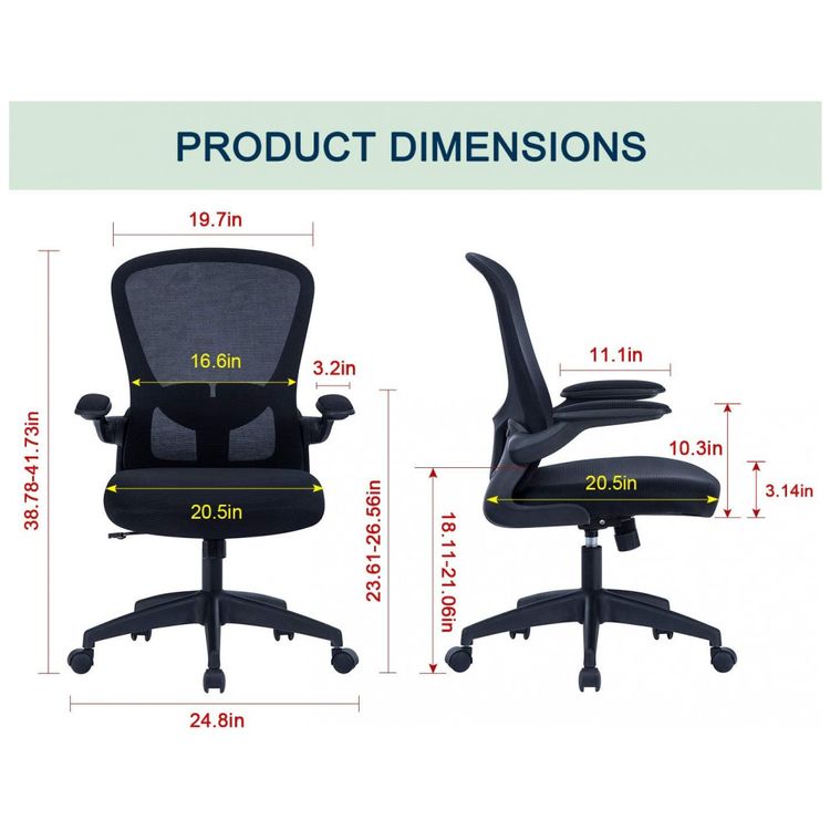 Cadeira-de-Escritorio-Ergonomica-Giratoria-com-Suporte-foto-1