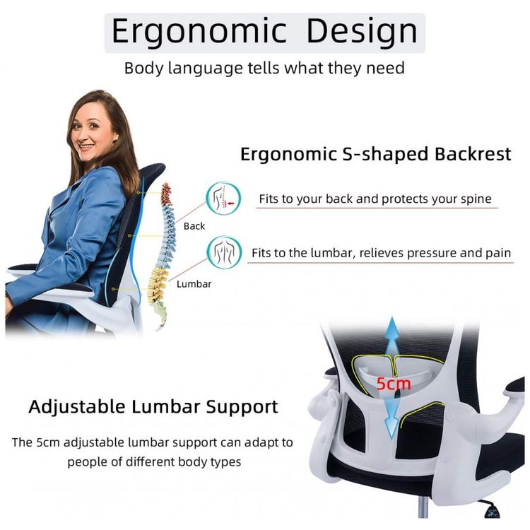 Cadeira-de-Escritorio-Ergonomica-Giratoria-com-Suporte-foto-3