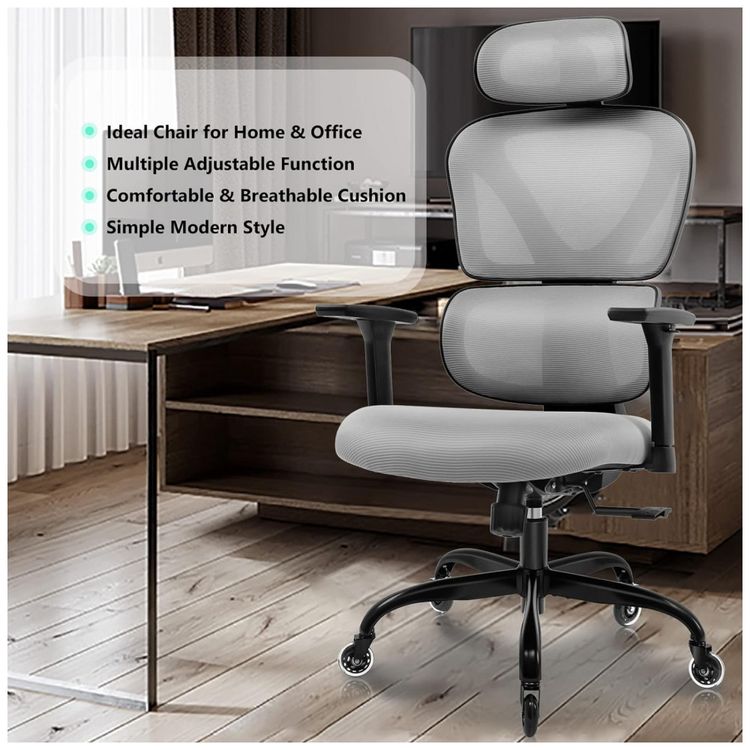 Cadeira-de-Escritorio-Ergonomica-Giratoria-com-Apoio-de-foto-2